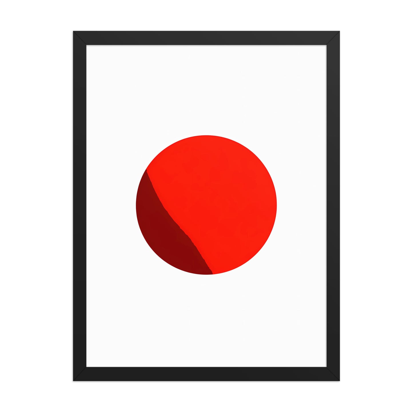 Minimalist red colour pop canvas