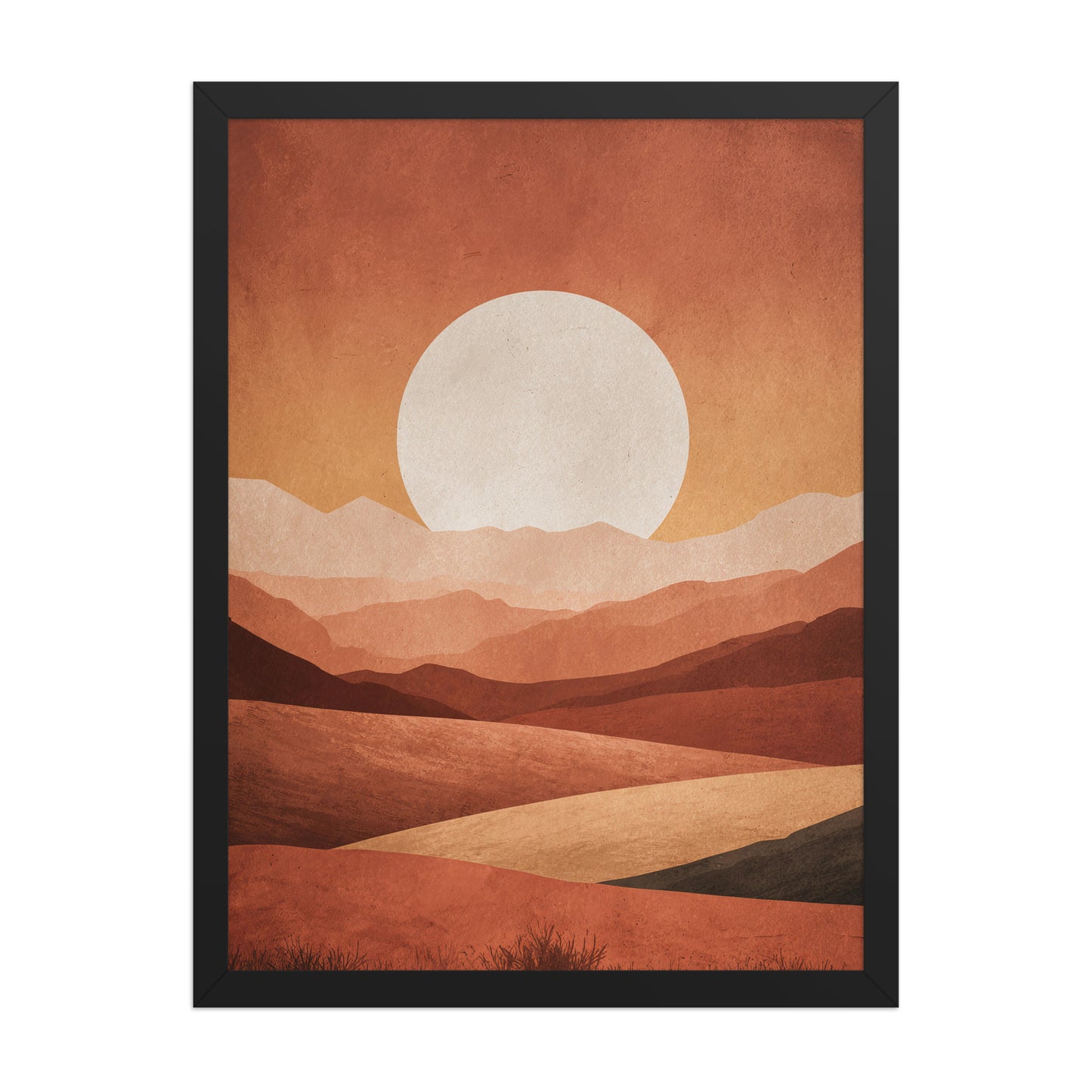 Minimal landscape canvas