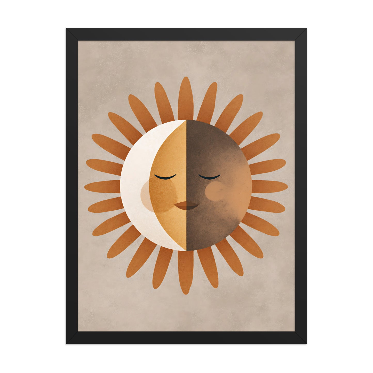 Boho sun canvas