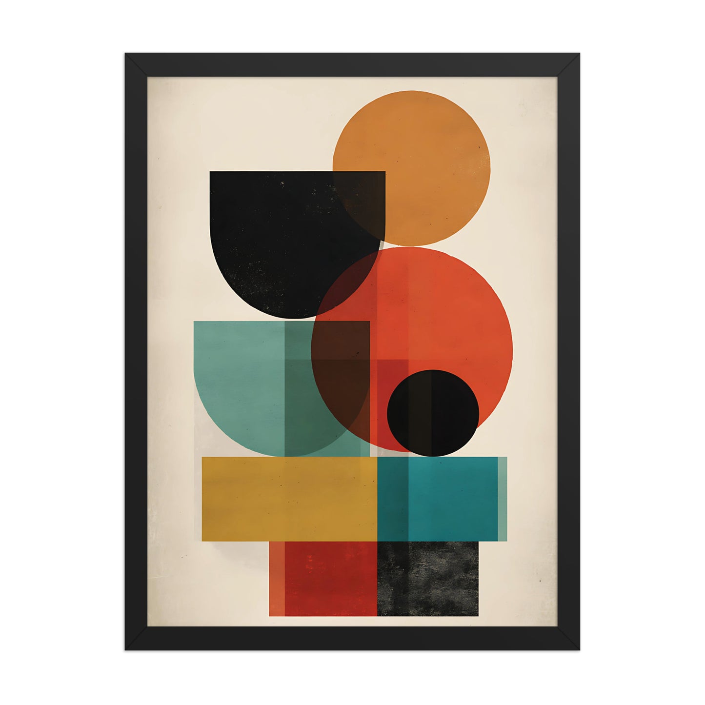 Shapes in colour canvas