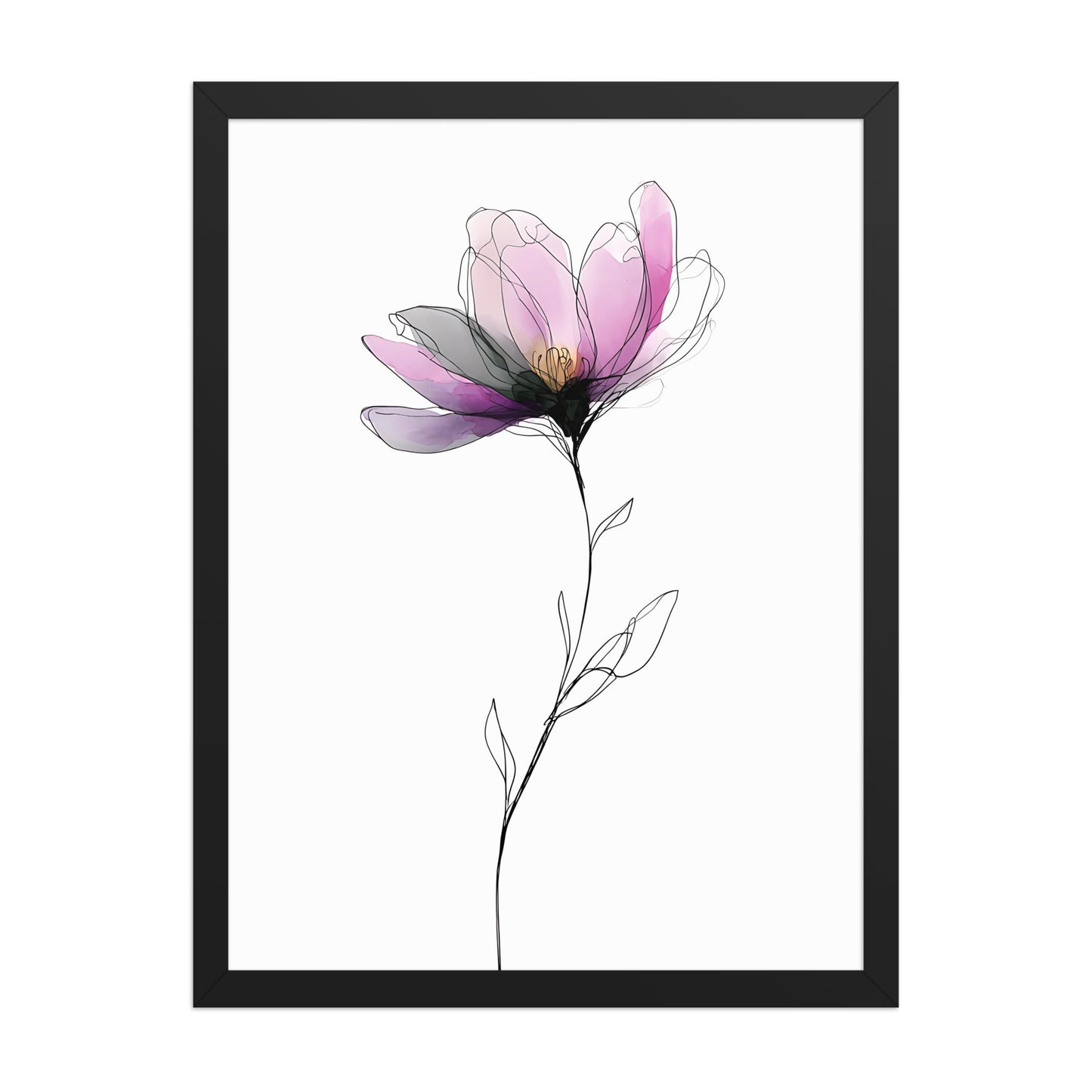 Colourful flower canvas