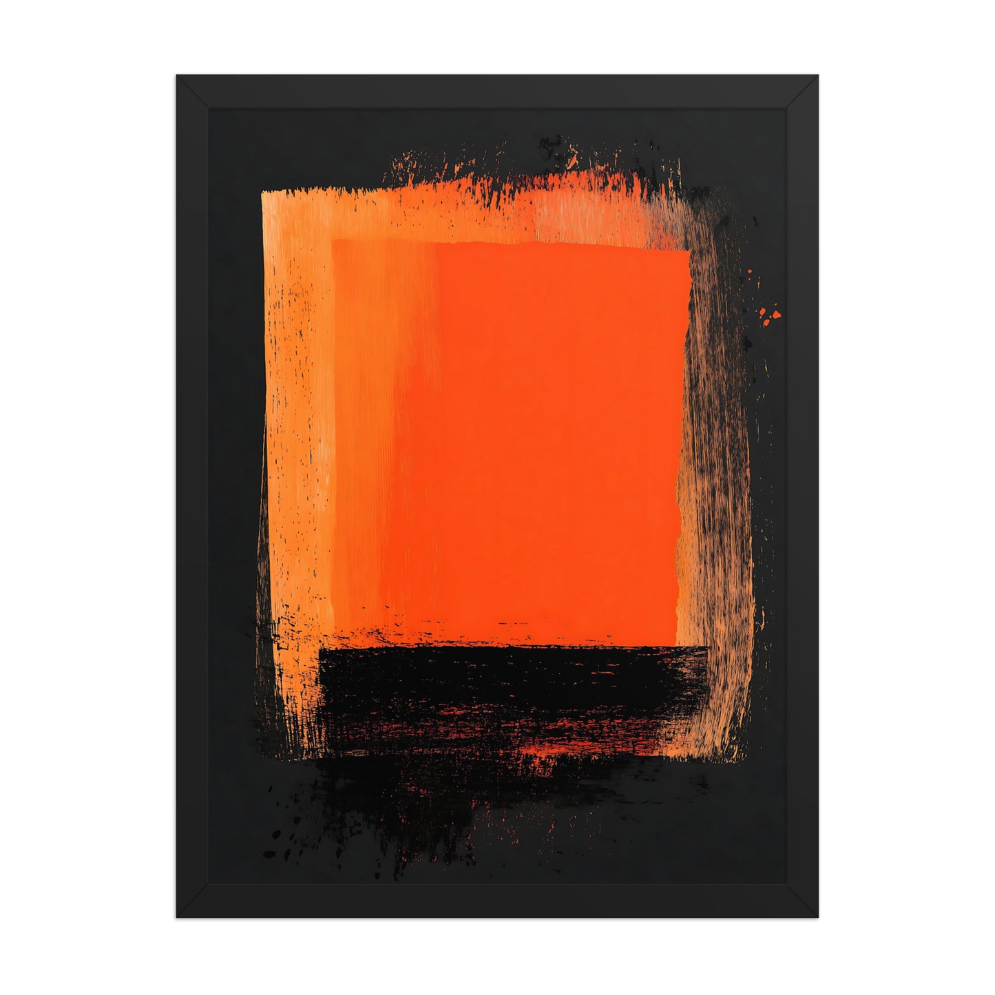 Product mockupOrange and black canvas