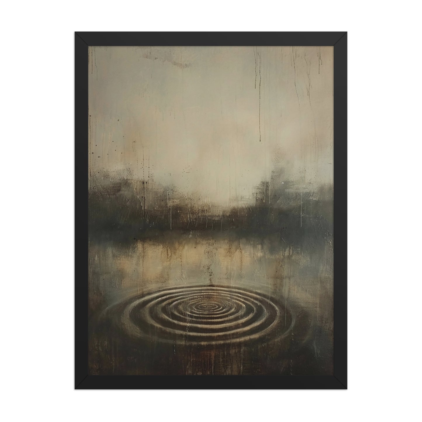 Japandi ripples canvas
