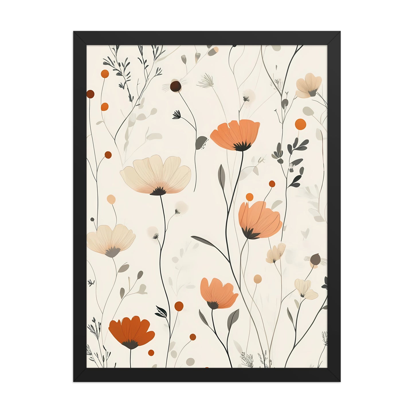 Floral boho canvas