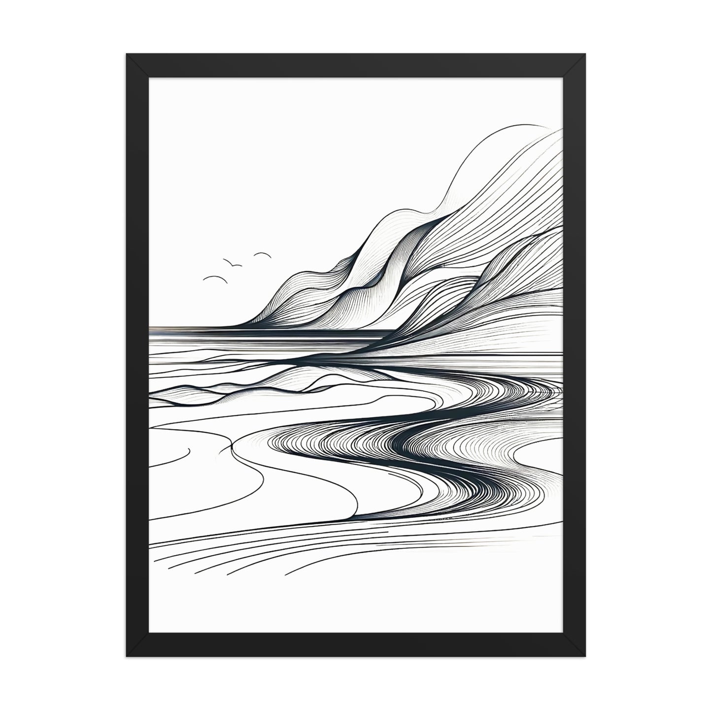 Landscape Lines Canvas Wall Art 