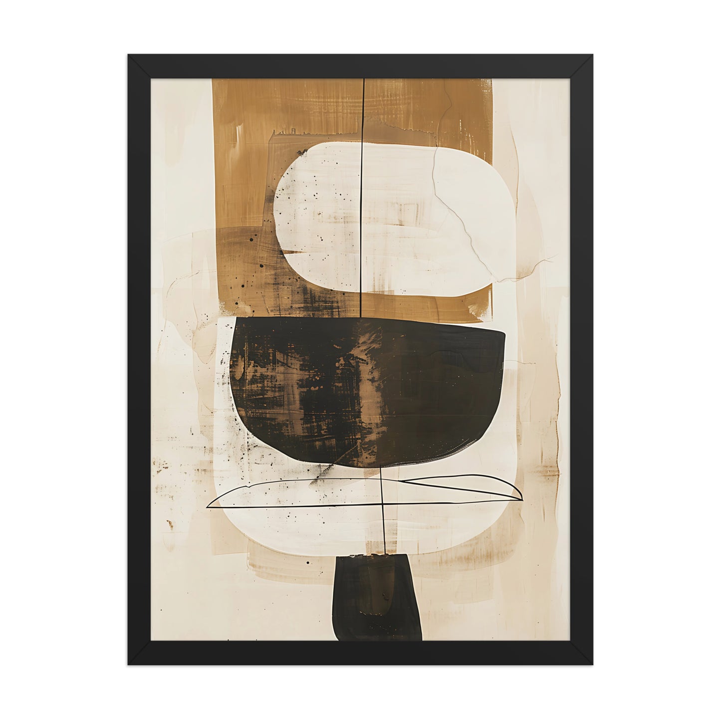 Neutral abstract canvas