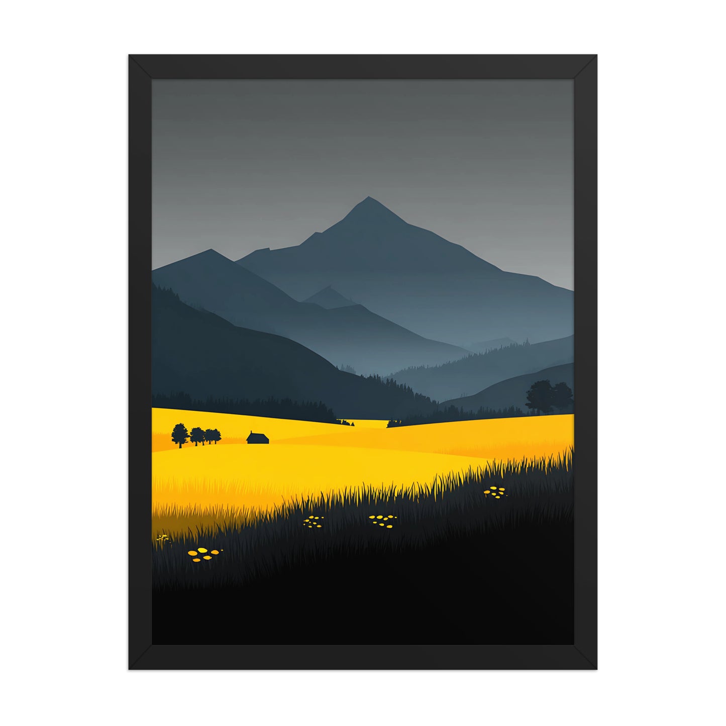 Yellow Pop Canvas Wall Art