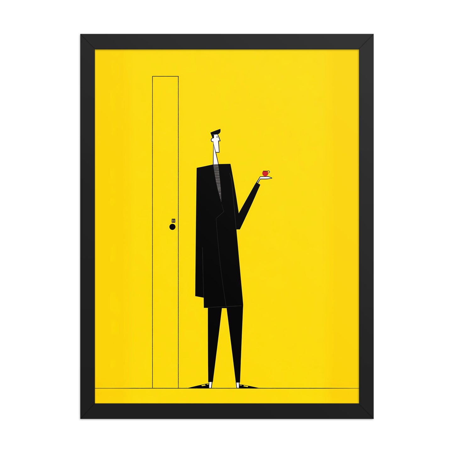 Yellow Door Canvas Wall Art