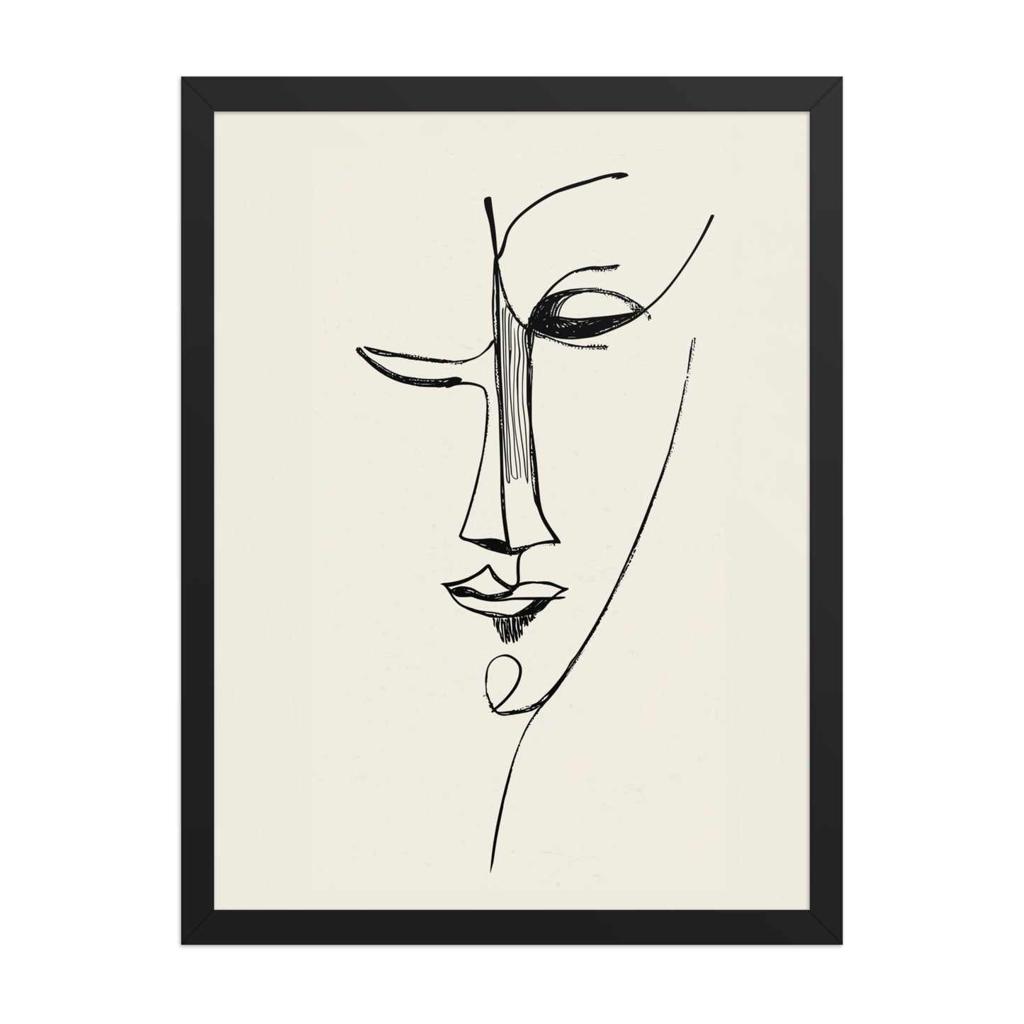 Abstract Face Canvas Wall Art