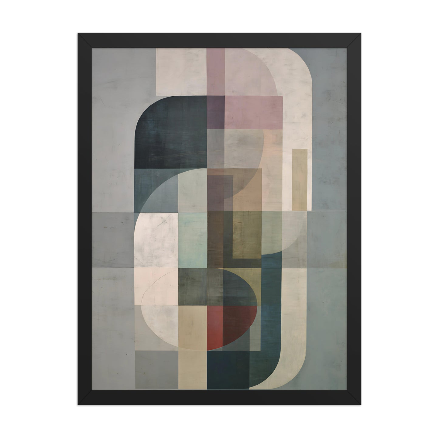Neutral Shapes Canvas Wall Art Minimalist Decor
