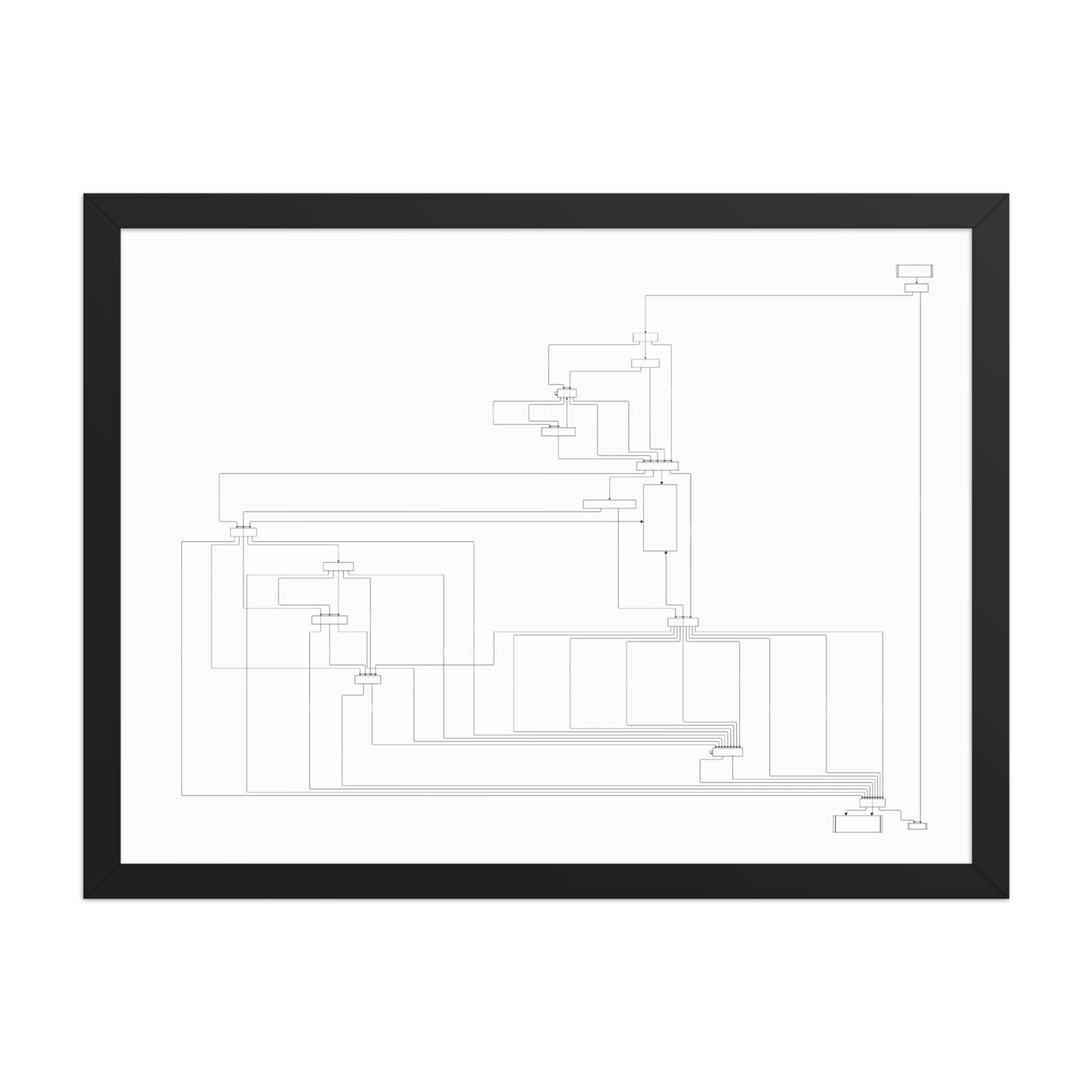 User Flow Abstract Canvas Wall Art 