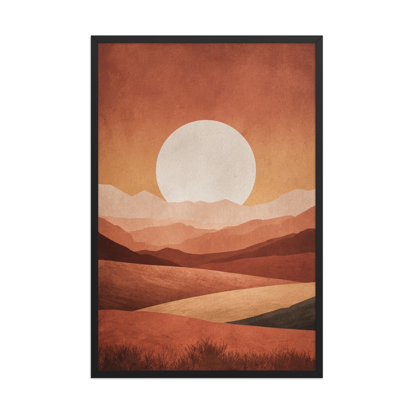 Minimal landscape canvas