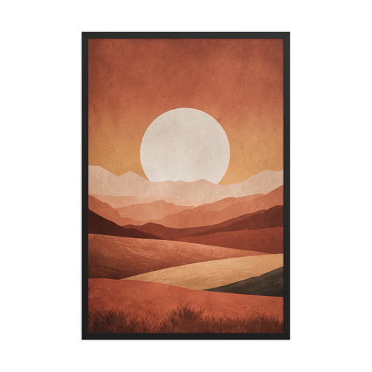 Minimal landscape canvas