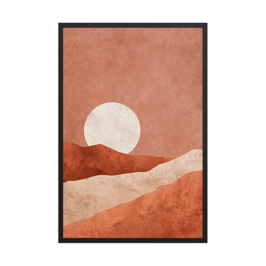 Minimal sun canvas