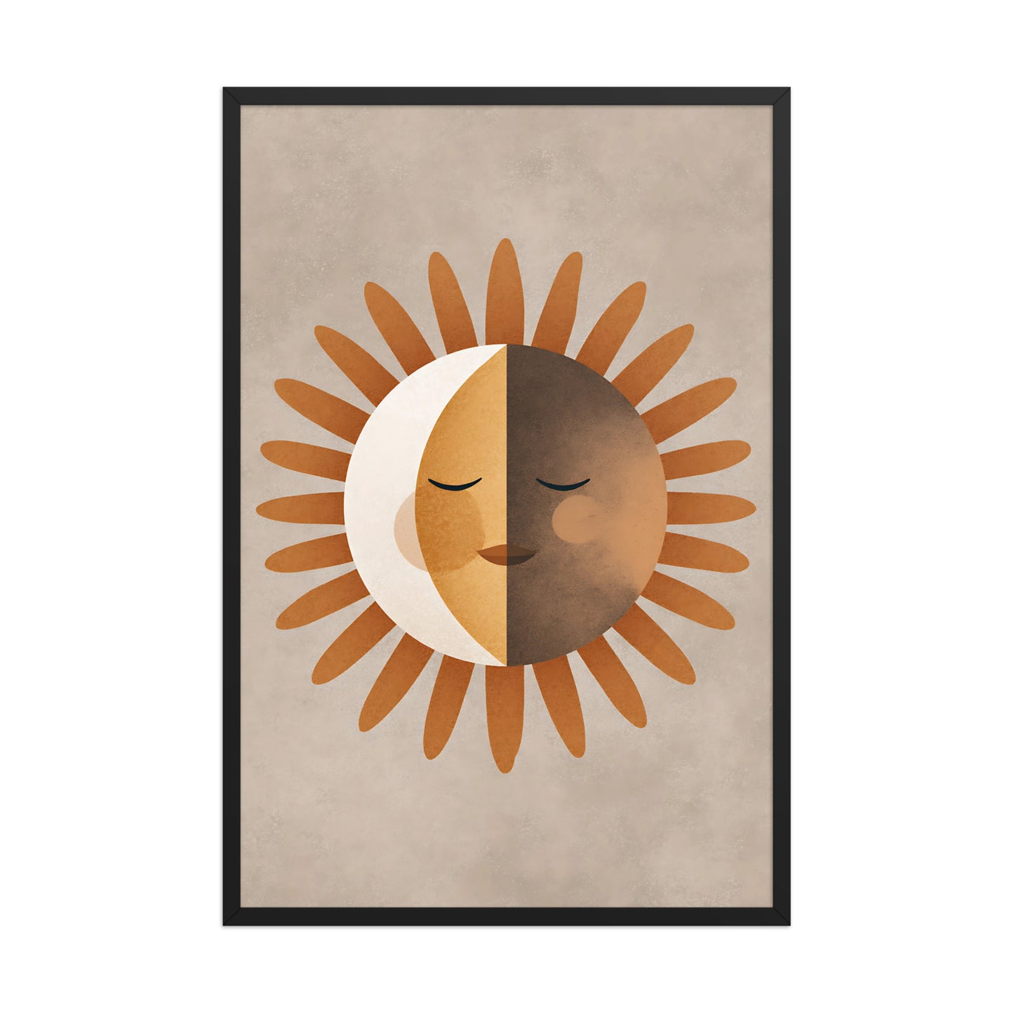 Boho sun canvas