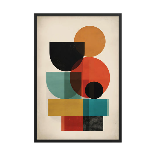 Shapes in colour canvas