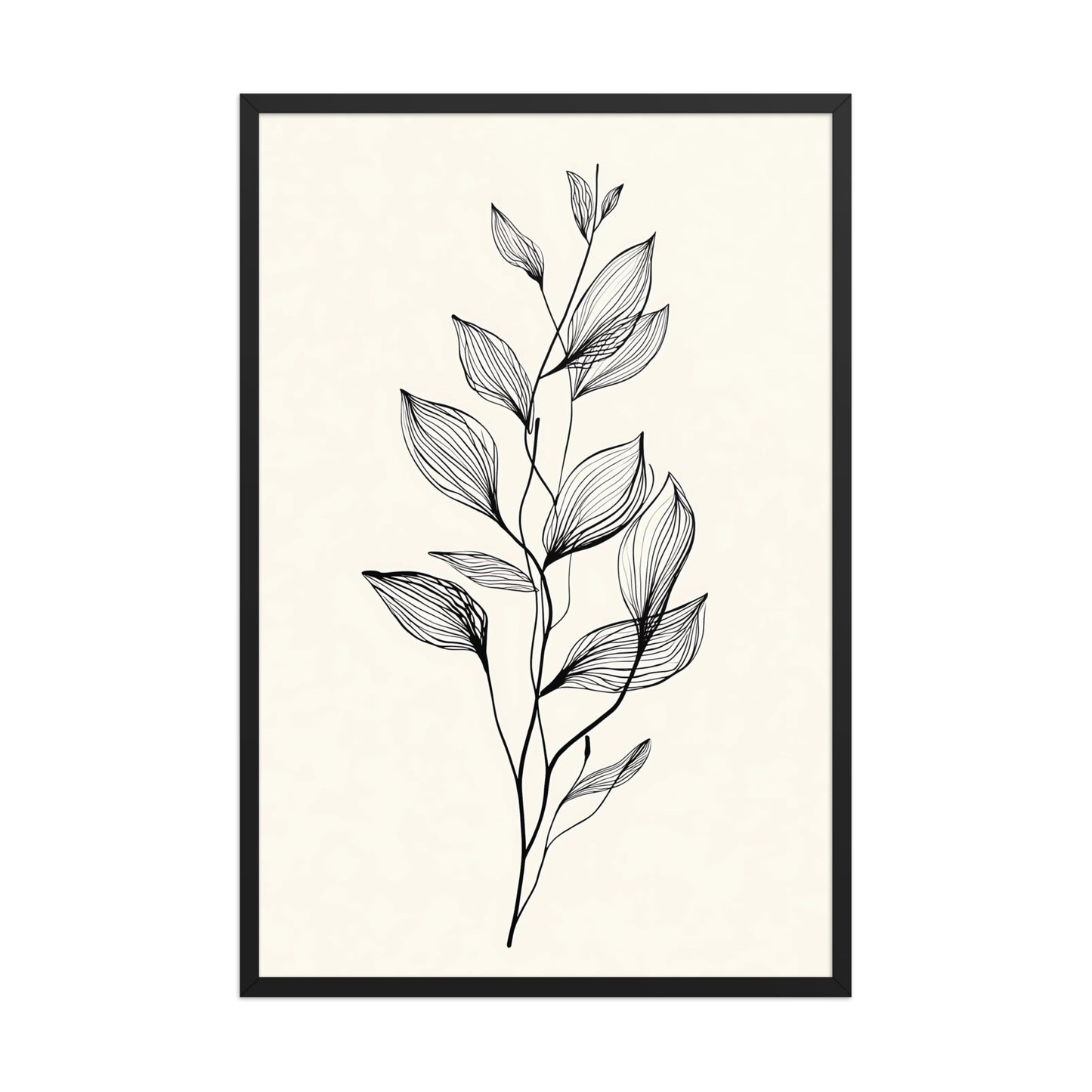 Minimal leaf canvas