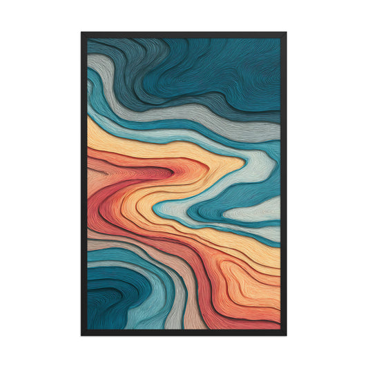 Colourful Ripples Abstract
