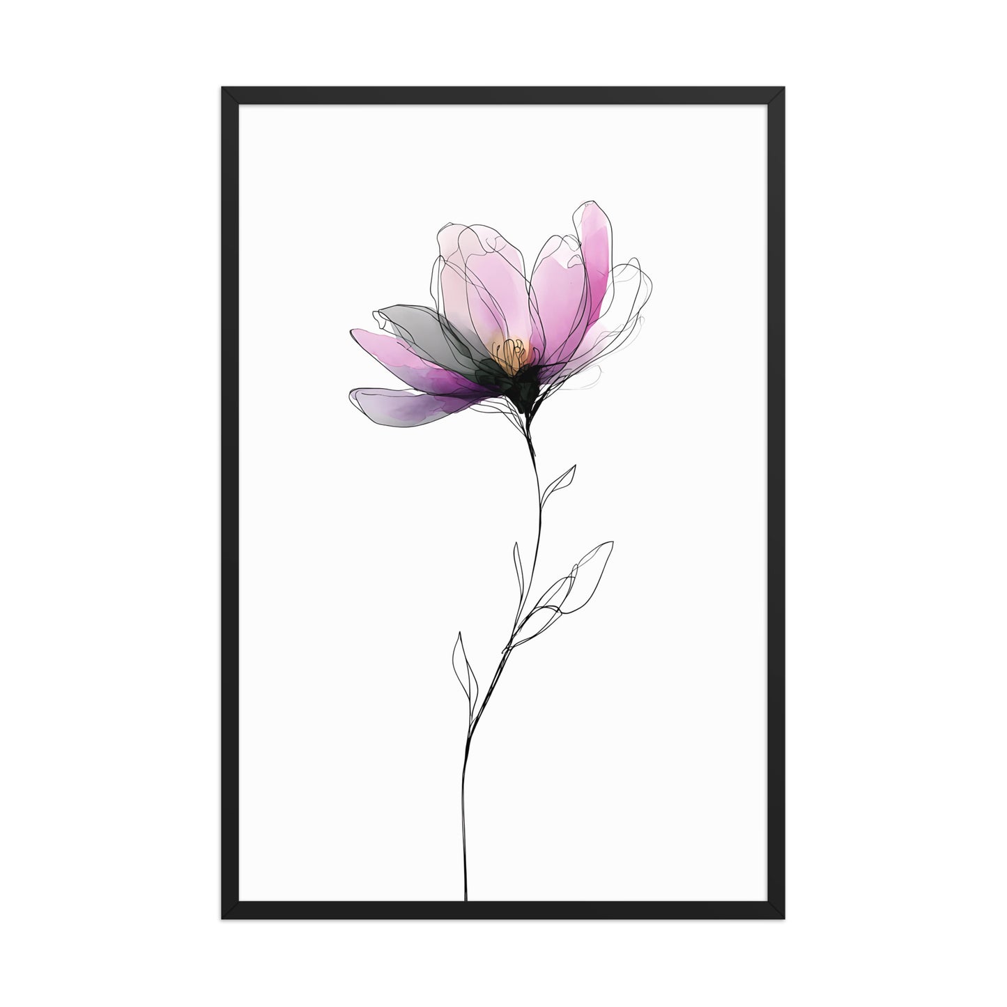 Colourful flower canvas
