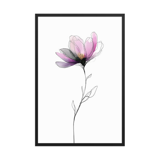 Colourful flower canvas