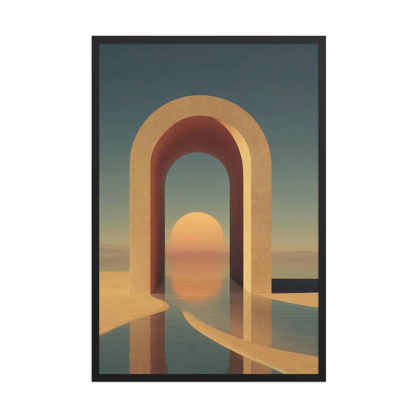Abstract Sunset Arch