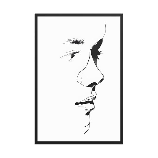Line art glance canvas