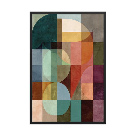 Colourful shapes canvas