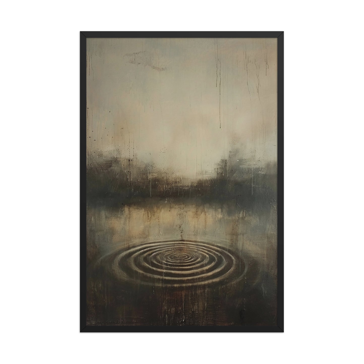 Japandi ripples canvas