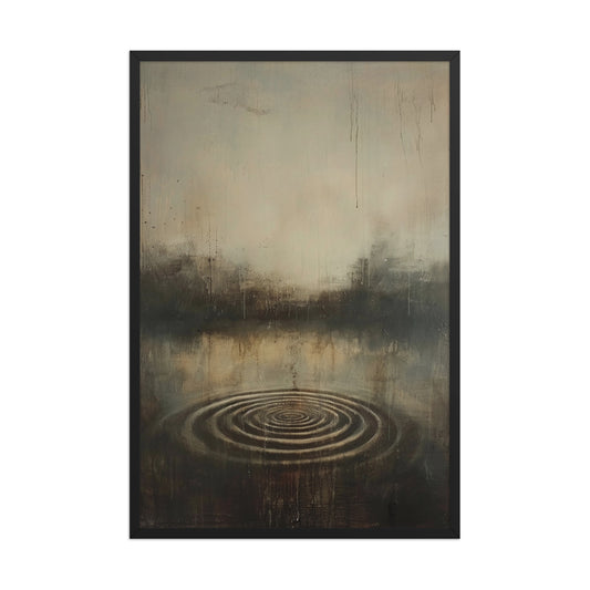 Japandi ripples canvas