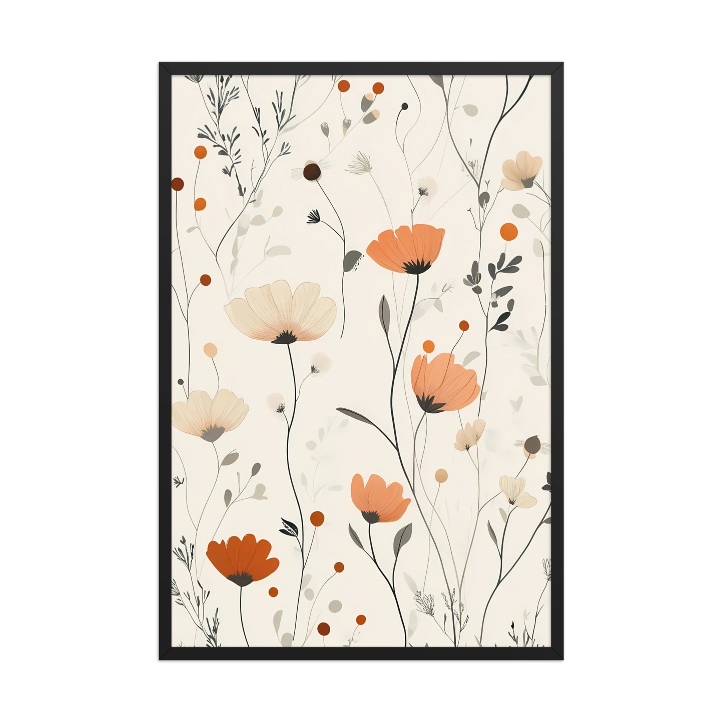 Floral boho canvas