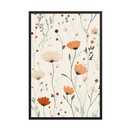 Floral boho canvas