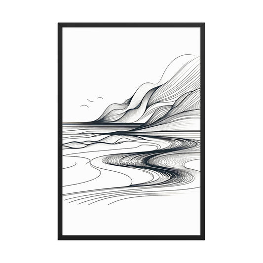 Landscape Lines Canvas Wall Art 