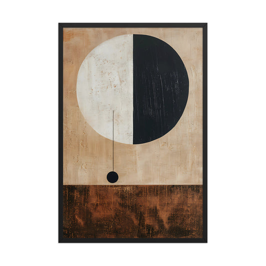 Natural tones abstract canvas