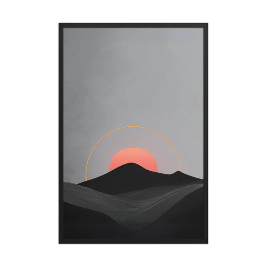 Dark landscape canvas