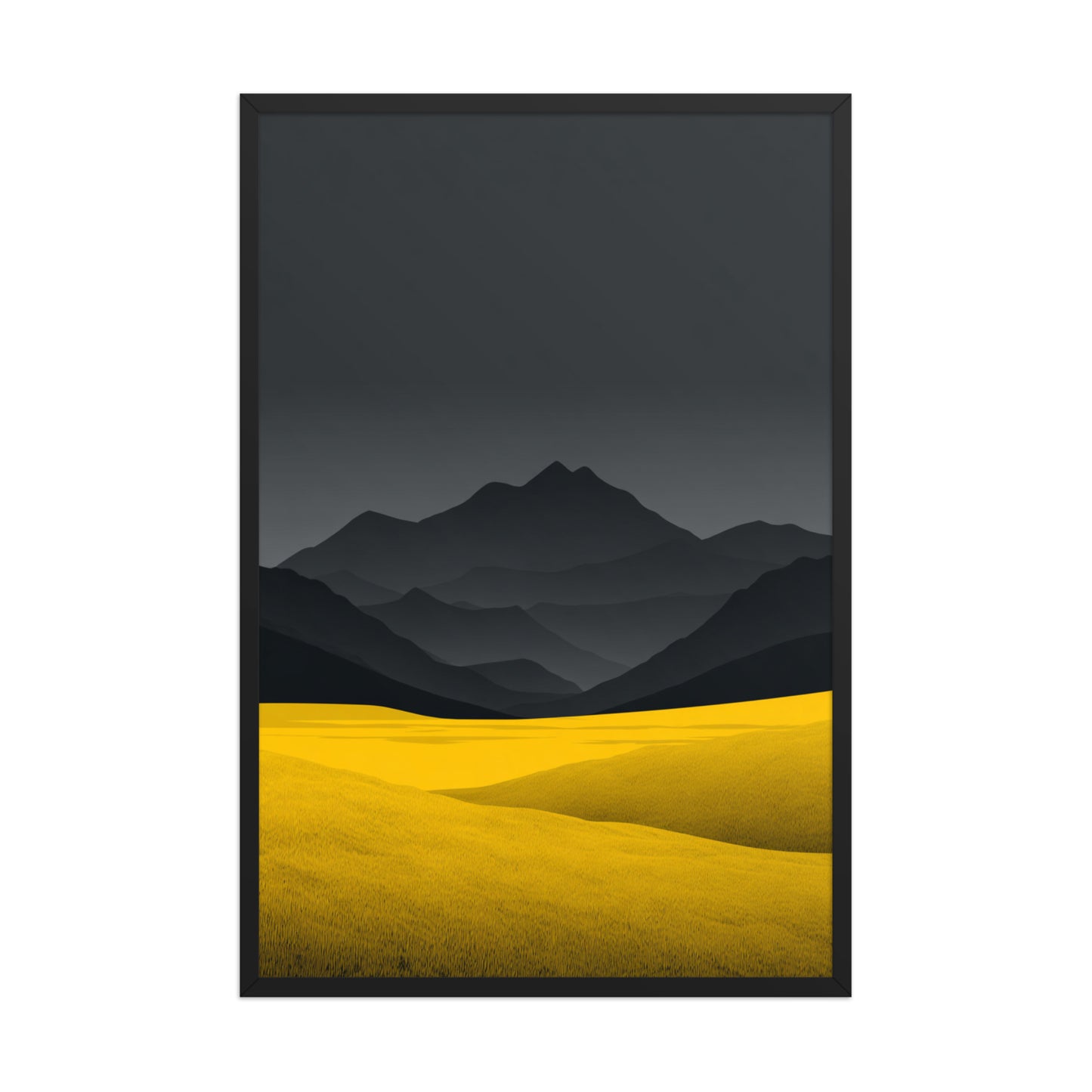 Yellow Fields Canvas Wall Art