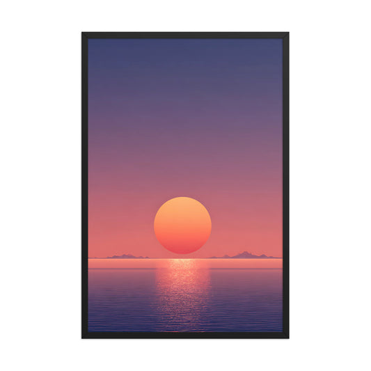 Future Sunset Canvas Wall Art