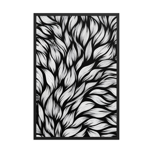 Bold leaves canvas