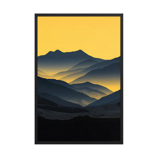 Yellow glow canvas