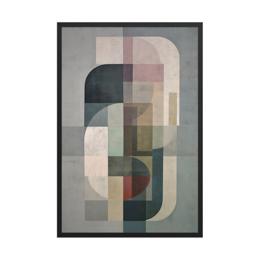 Neutral Shapes Canvas Wall Art Minimalist Decor