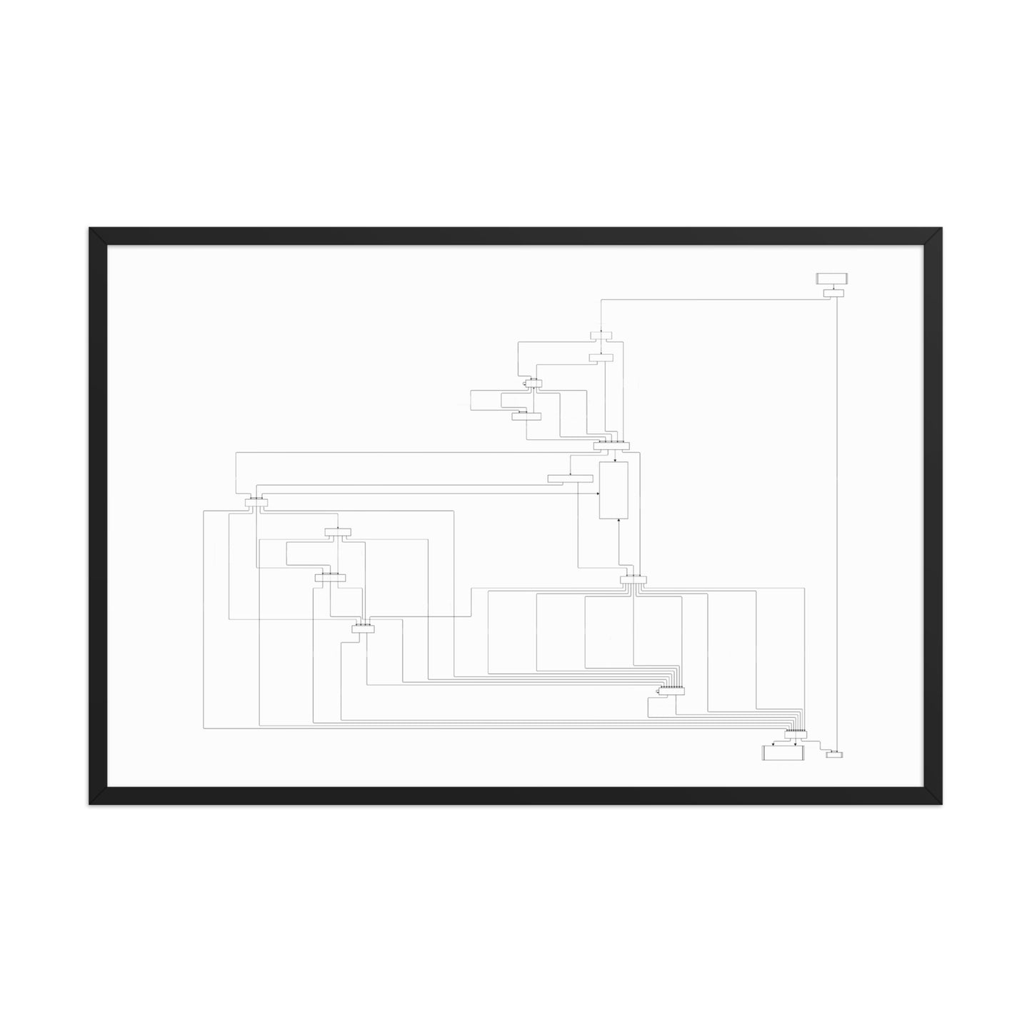 User Flow Abstract Canvas Wall Art 