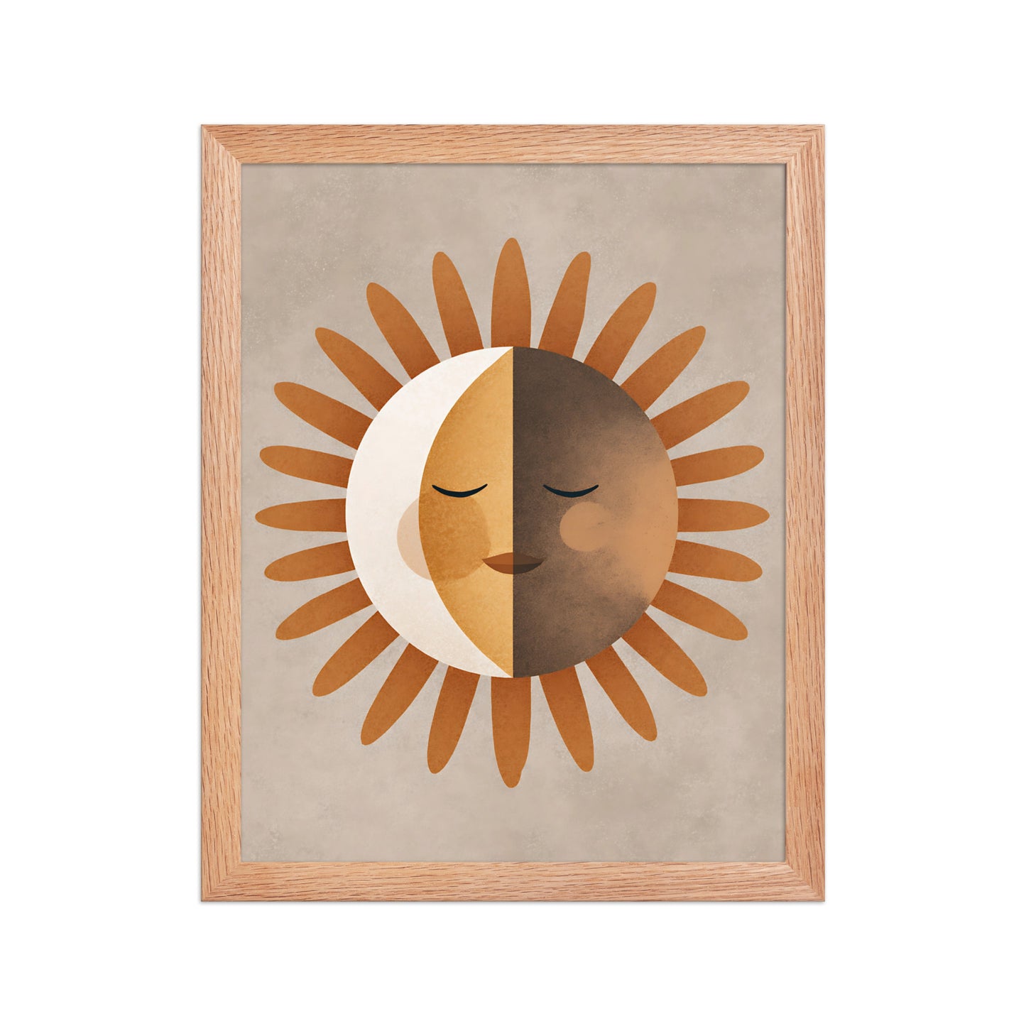 Boho sun canvas
