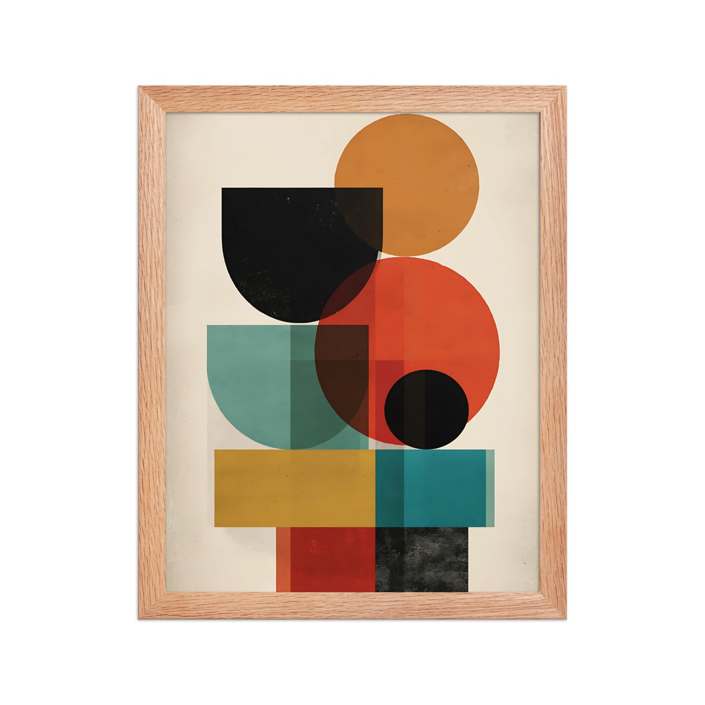 Shapes in colour canvas