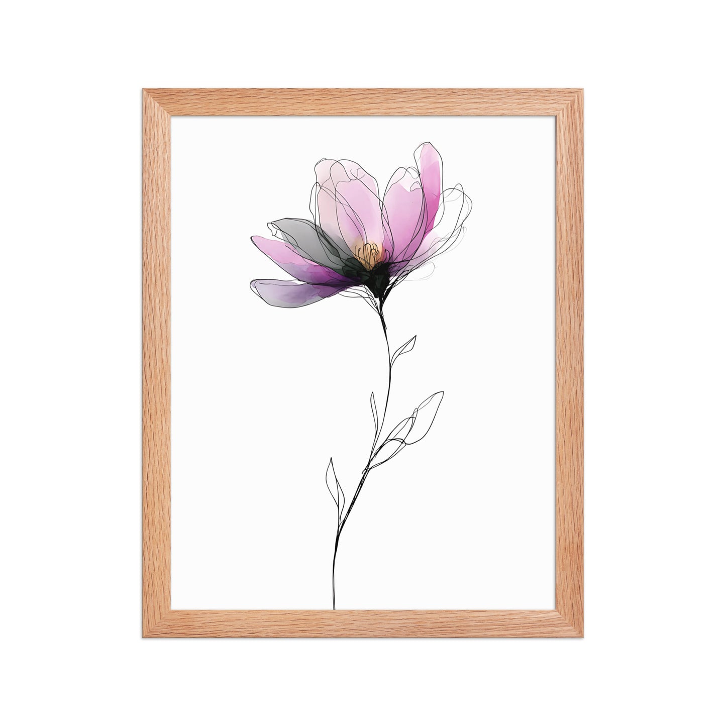 Colourful flower canvas