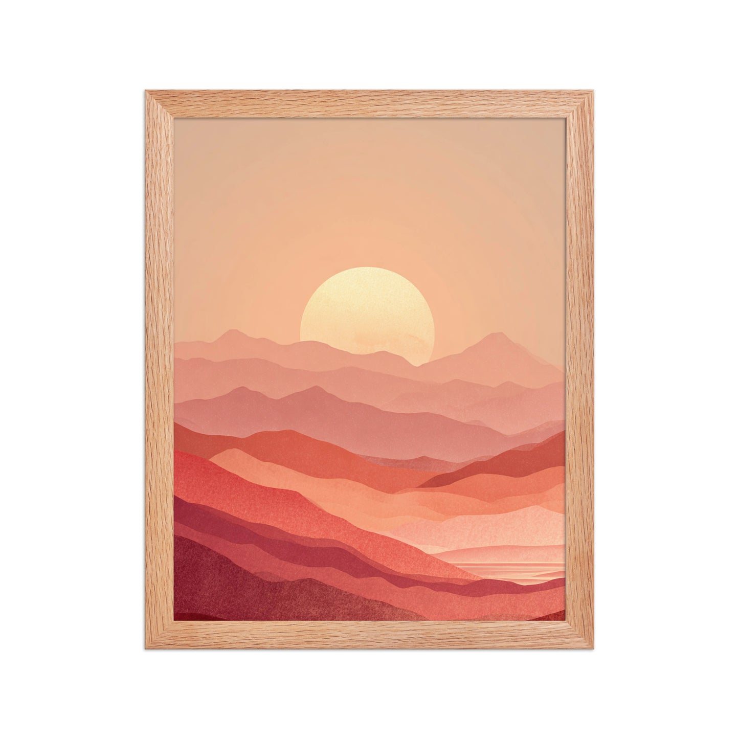 Layered Sunset Landscape