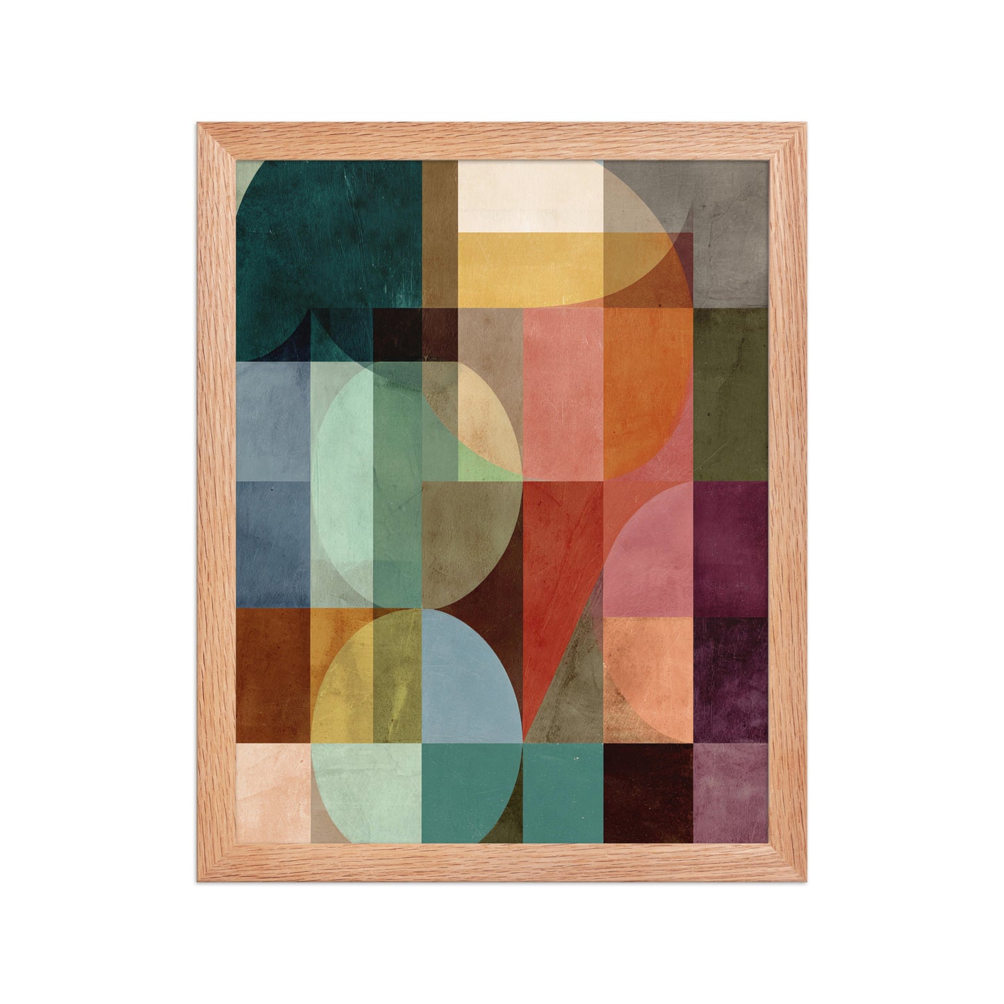 Colourful shapes canvas