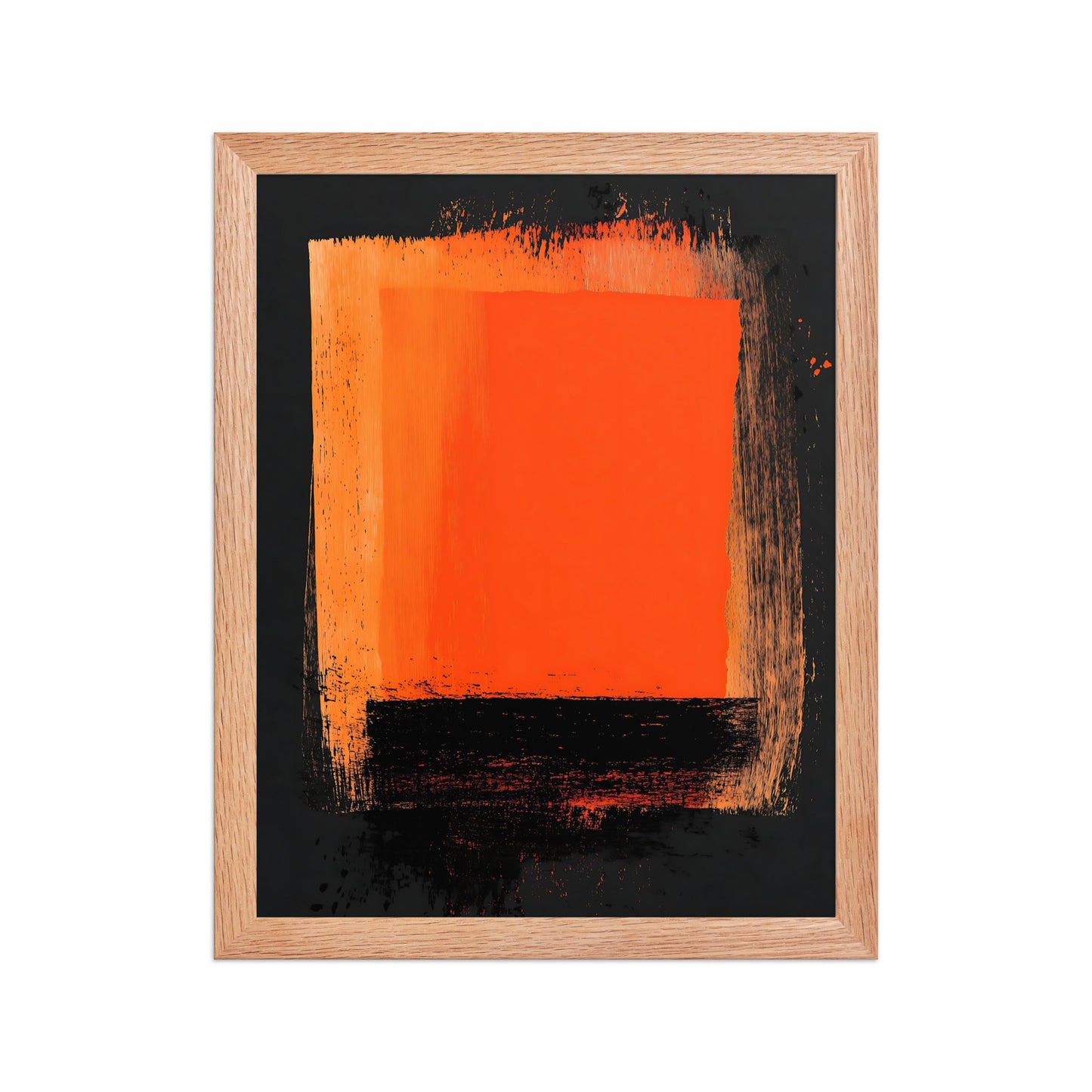 Product mockupOrange and black canvas