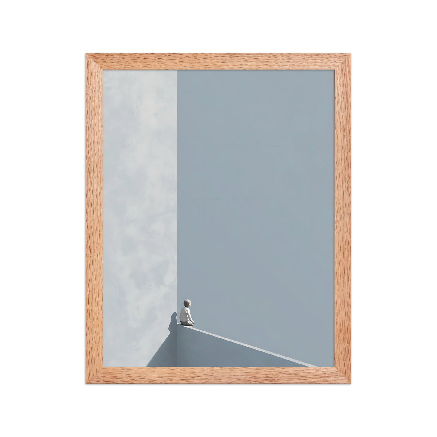 Mindful in blue canvas