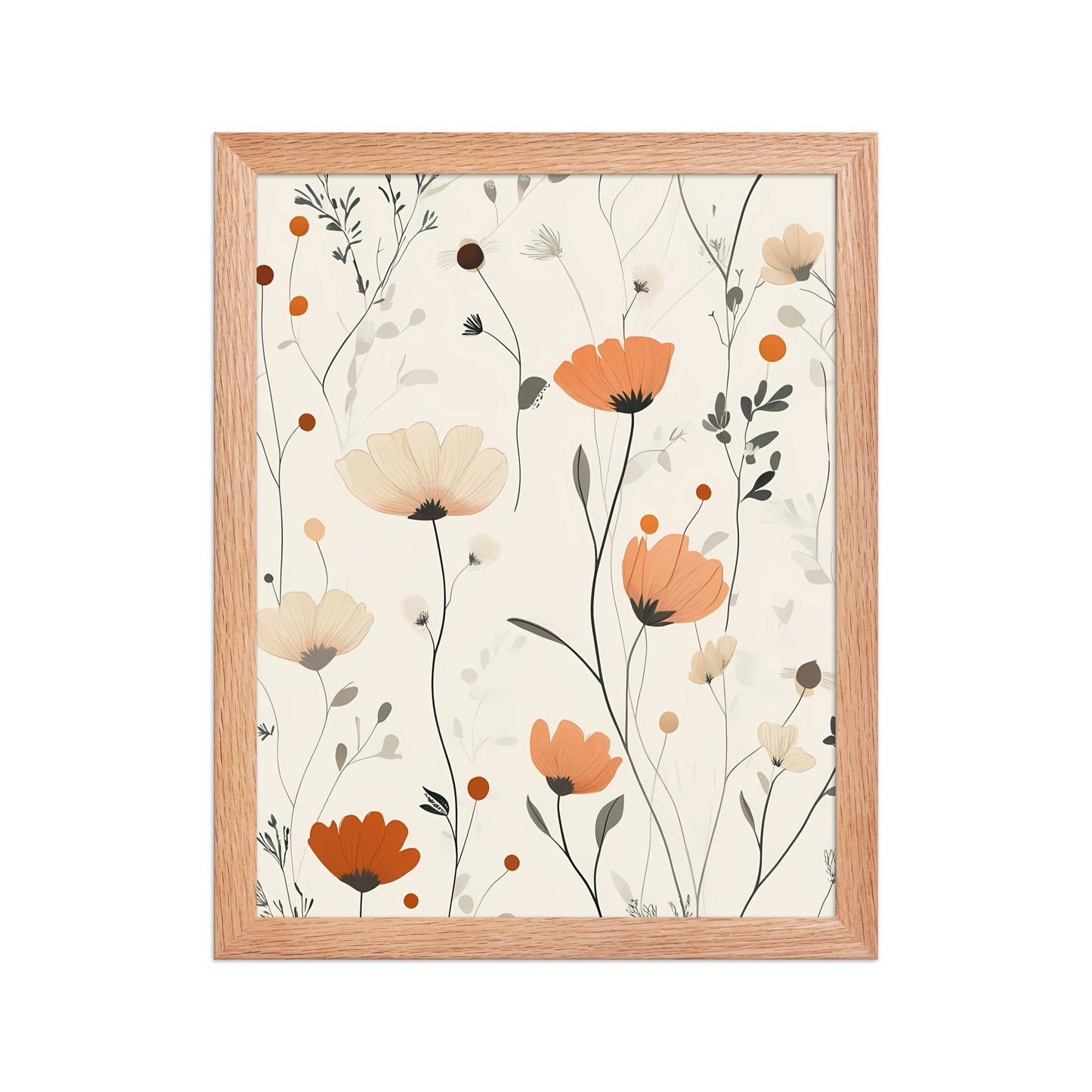 Floral boho canvas