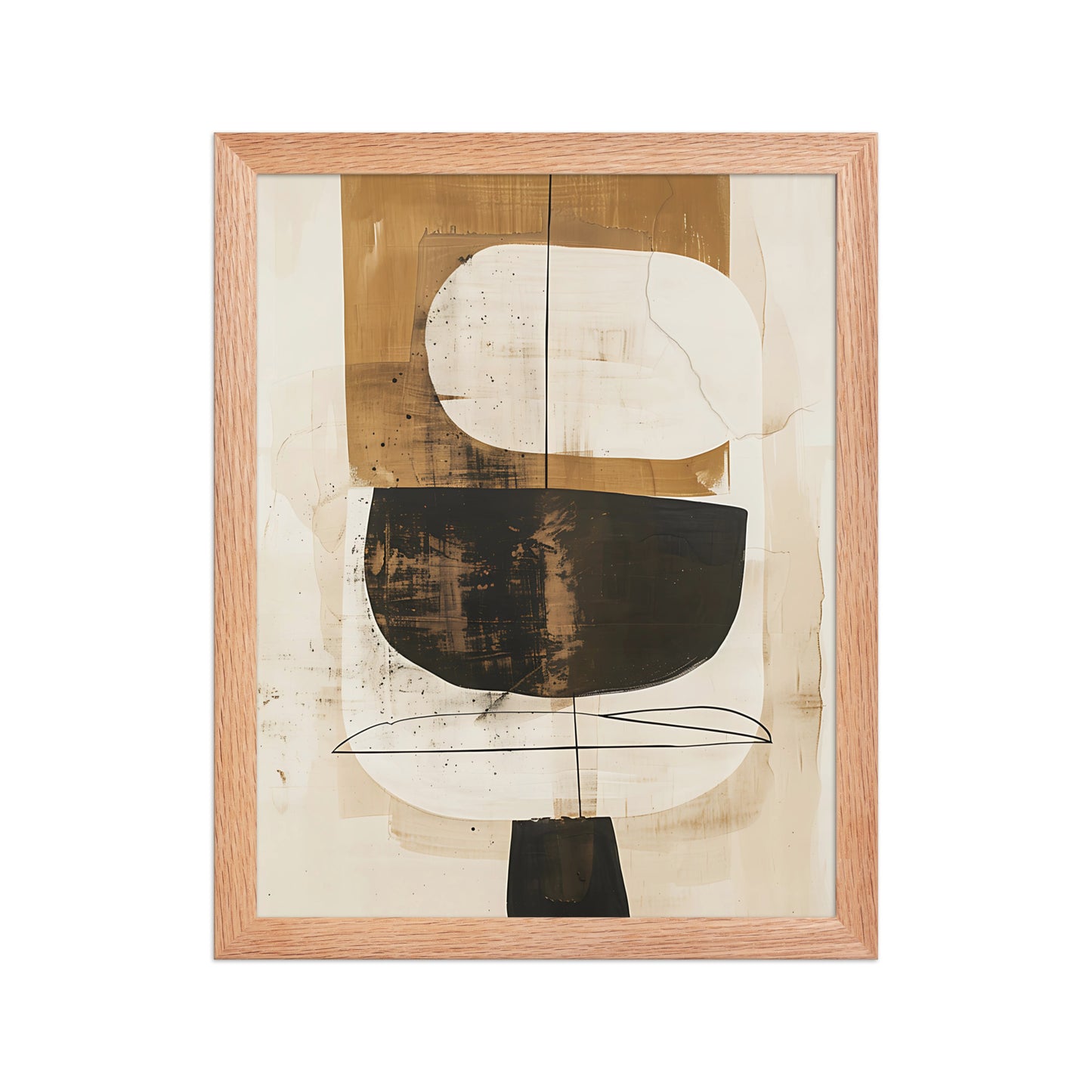 Neutral abstract canvas