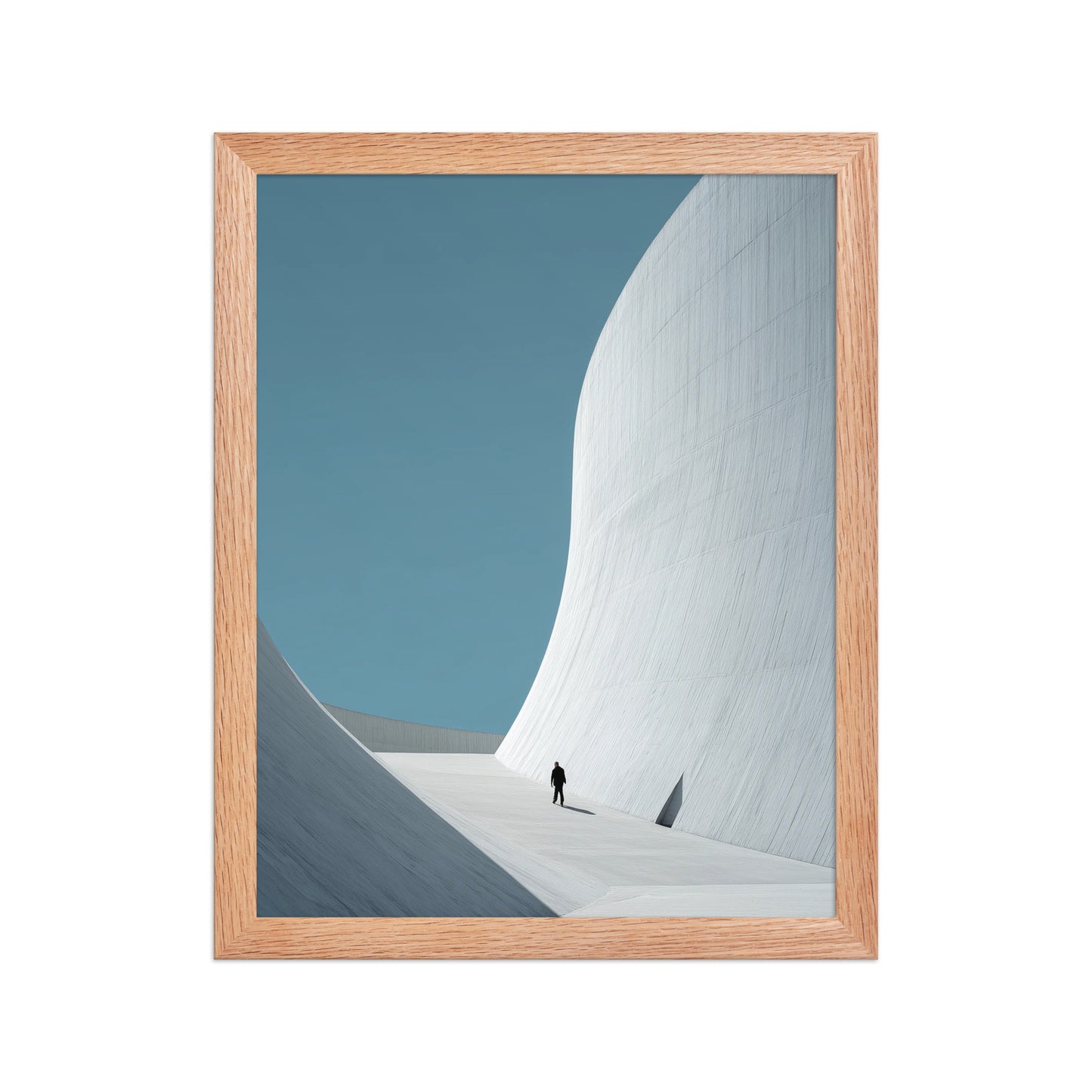Blue Curves Canvas Wall Art